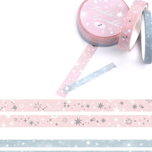 2pcs Twinkle Foil Masking Tape Set - Image 7