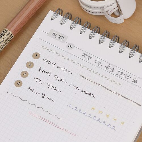 2pcs Doodle Line Masking Tape Set - Image 14