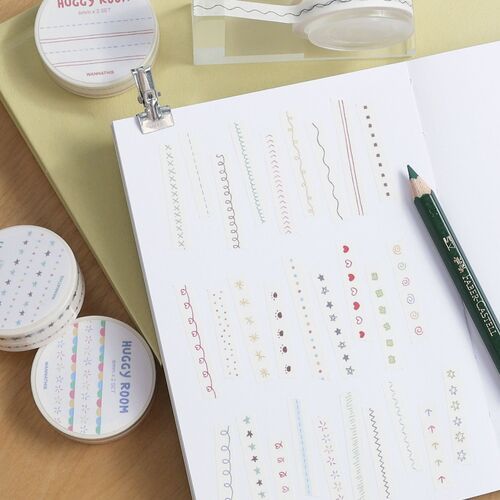 2pcs Doodle Line Masking Tape Set - Image 15