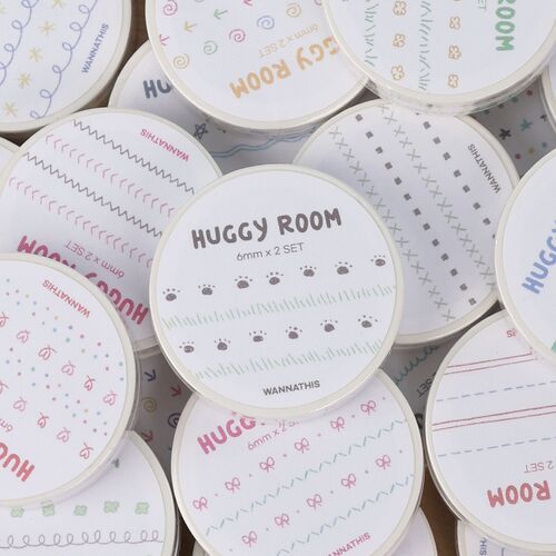 2pcs Doodle Line Masking Tape Set - Image 16