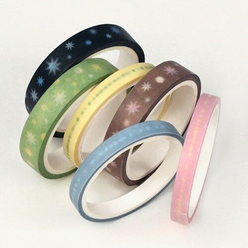 2pcs Twinkle Masking Tape Set
