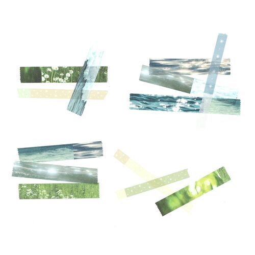 Several Flower Field samples reveal green grass, dandelion seed heads, daisies, and softly blurred foliage imagery.