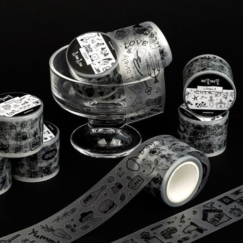 Playful Doodle Kiss Cut Sticker Tape - Image 2