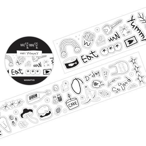 Playful Doodle Kiss Cut Sticker Tape - Image 7