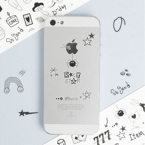 Playful Doodle Kiss Cut Sticker Tape - Image 10