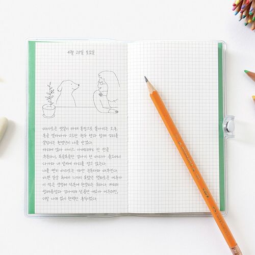 Clear Cover Handy Grid Notebook - Image 7