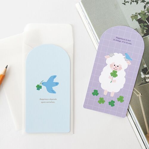 2pcs Arch Message Card & Envelope Set - Image 7