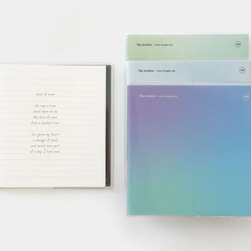 Archive Clear Cover Line Notebook - Image 11