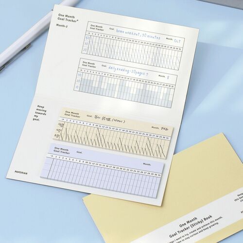 Goal Tracker Sticky Memo Book - Image 5