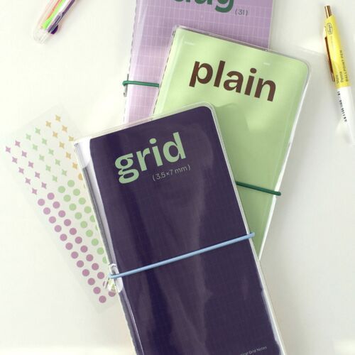 Slim Pocket Grid & Plain Notebook - Image 14