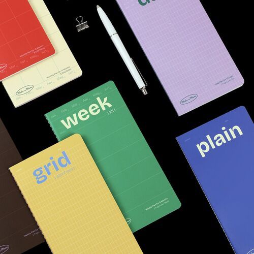 Slim Pocket Grid & Plain Notebook - Image 17