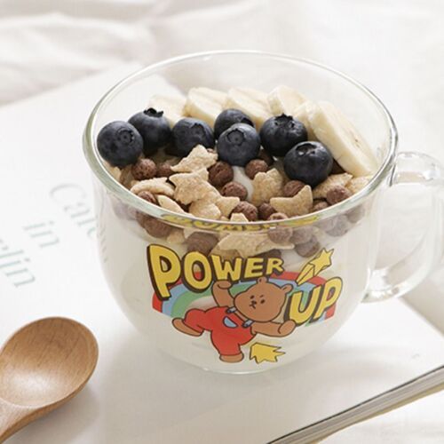 Power Up Cereal Glass Cup & Spoon Set - Image 6
