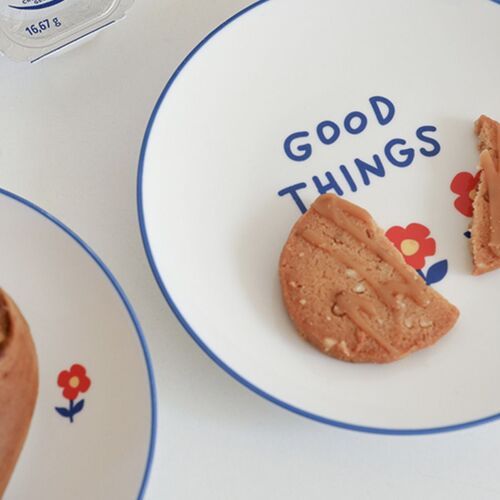 2pcs Good Things Flower Plate Set - Image 2
