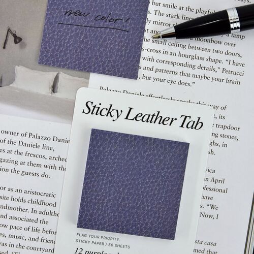 A close arrangement of product cards shows the printed labels and leather-texture finish across multiple Bar colors.