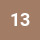 13 Saddle Leather (Square)