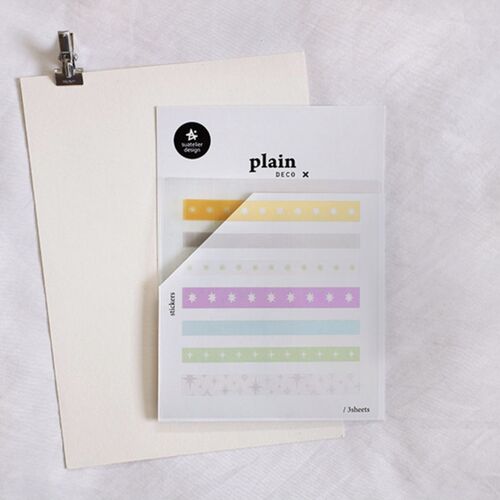 Plain Deco Sticker v83