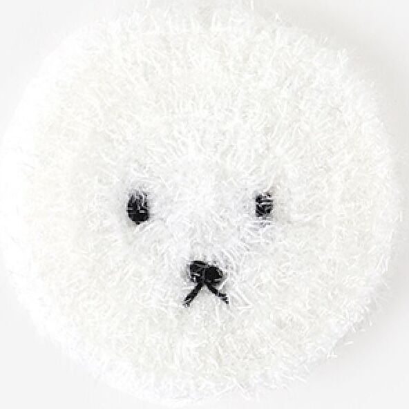 2pcs Dish Scrubber Set, 03 Bichon & Poodle