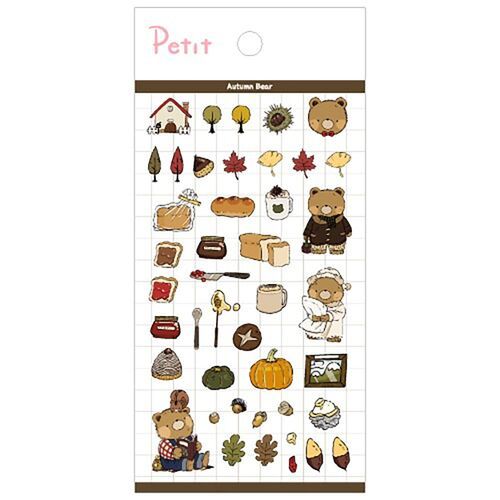 Autumn Bear Deco Sticker