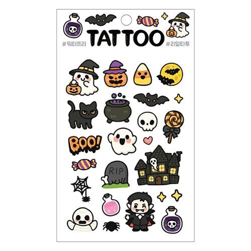 Halloween Temporary Tattoo Sticker