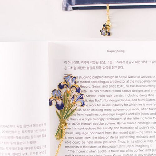 Floral Metal Bookmark