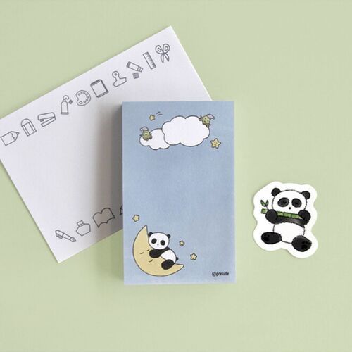 Food Coma features a large round panda that leaves a broad white area for daily notes and reminders.