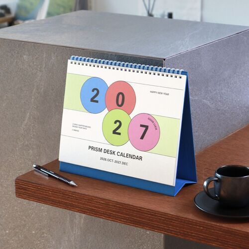 Several blue-based calendars are grouped together, emphasizing the consistent freestanding desktop format.
