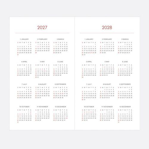 A two-page lined note section offers evenly spaced writing lines for meeting notes, journaling, lists, and longer thoughts.