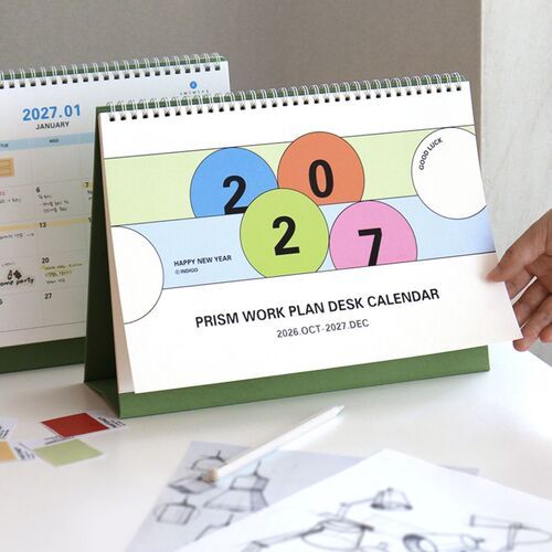 2027 Prism Work Plan Desk Calendar