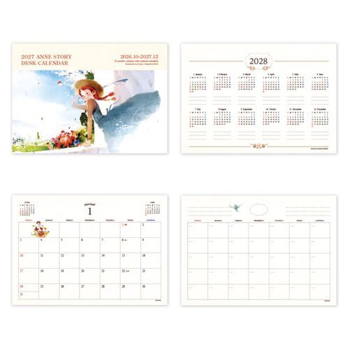 Several undated pages are arranged together, showing repeated monthly grids with open spaces for custom dates and notes.