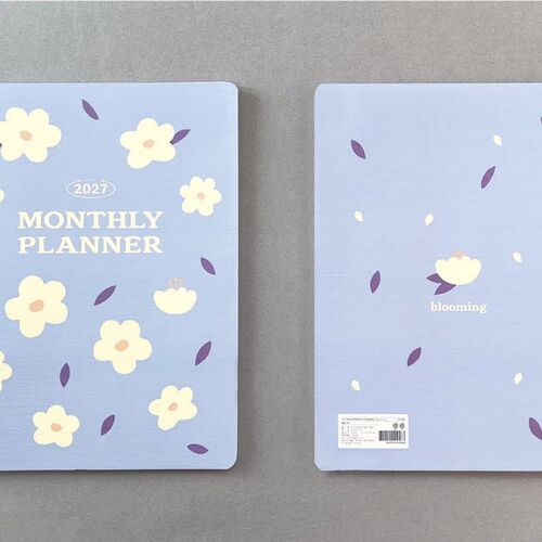 A full two-page grid layout offers open square sections for flexible notes, lists, and personal planning.