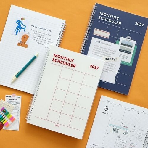 2027 Large A4 Monthly Planner
