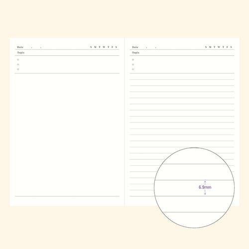 The clear PVC cover is displayed behind the Happy Puppies planner, showing how the transparent layer sits around the illustrated cover.