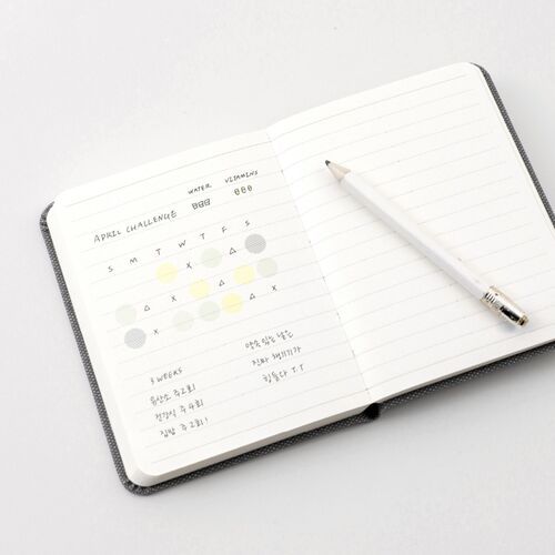 An open page pairs handwritten notes with decorative stickers, giving the daily layout a personal memory-keeping feel.