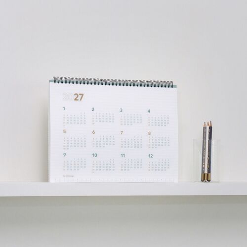 2027 Wide Basic Desk Weekly Planner