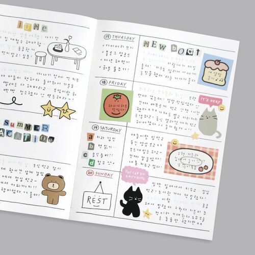 The title page displays “Doodle Diary,” the year 2027, and the November 2026 to December 2027 coverage.