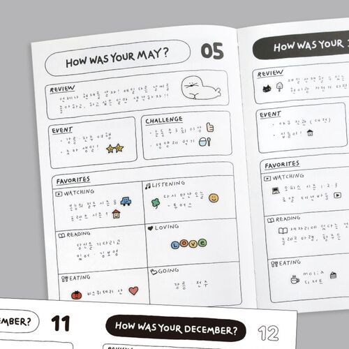 A decorated October calendar page combines spacious date boxes with colorful illustrations and handwritten notes.