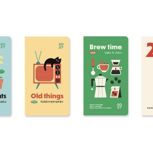 Ingredients, Old Things, Brew Time, and The Moments appear together in a clean lineup.