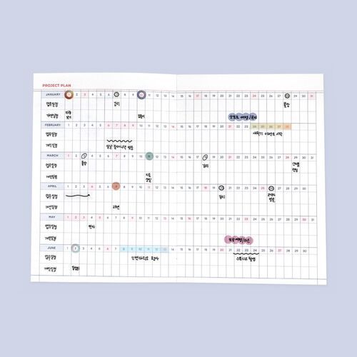 A weekly spread combines a small monthly calendar with generous writing areas for appointments and priorities.