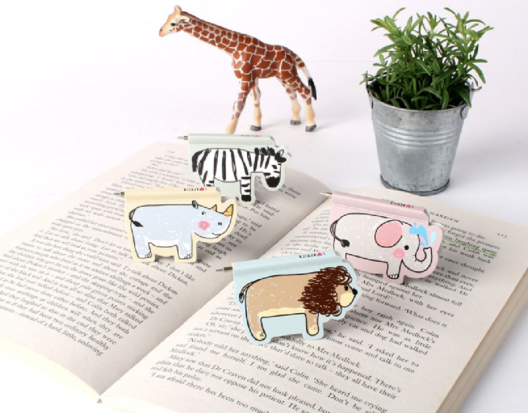 Animal Magnetic Bookmark Pen