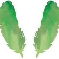 Feather Letter Set, Green