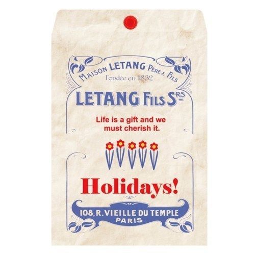 Blue Vintage Holiday Envelope