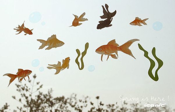 Goldfish Window Stickers