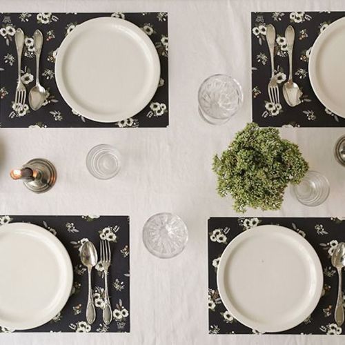 MochiThings 8pcs Pattern Paper Table Mat Set