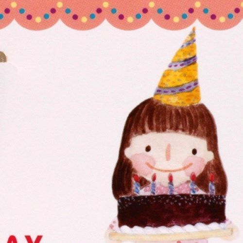 Happy Birthday Cake Bookmark & Card