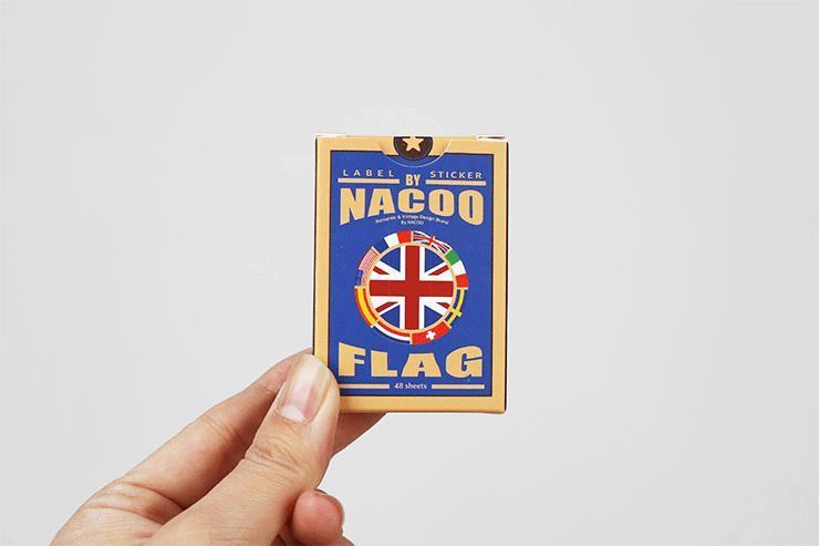 Vintage Label Sticker Box