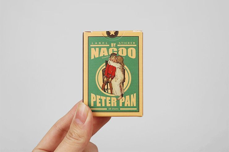 Vintage Label Sticker Box