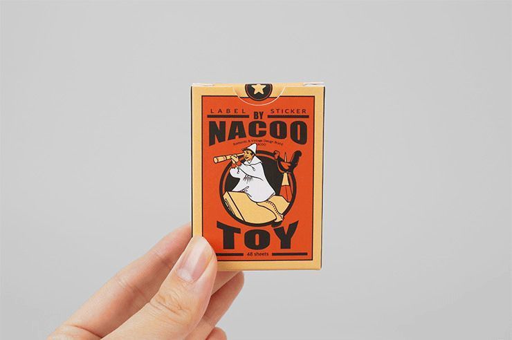 Vintage Label Sticker Box