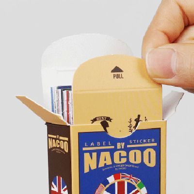 Vintage Label Sticker Box