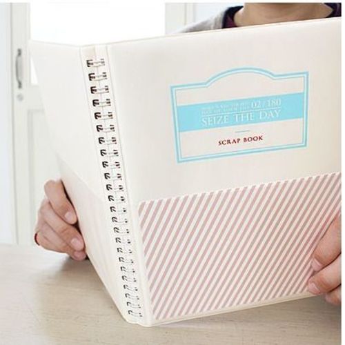 White Carpe Diem Scrapbook - Image 1