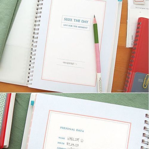 White Carpe Diem Scrapbook - Image 9